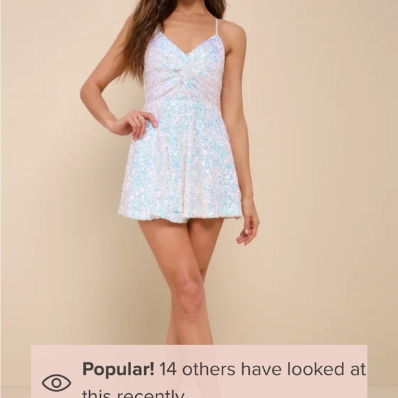 Lulu’s Sparkling Sequin Romper - Picture 1 of 2